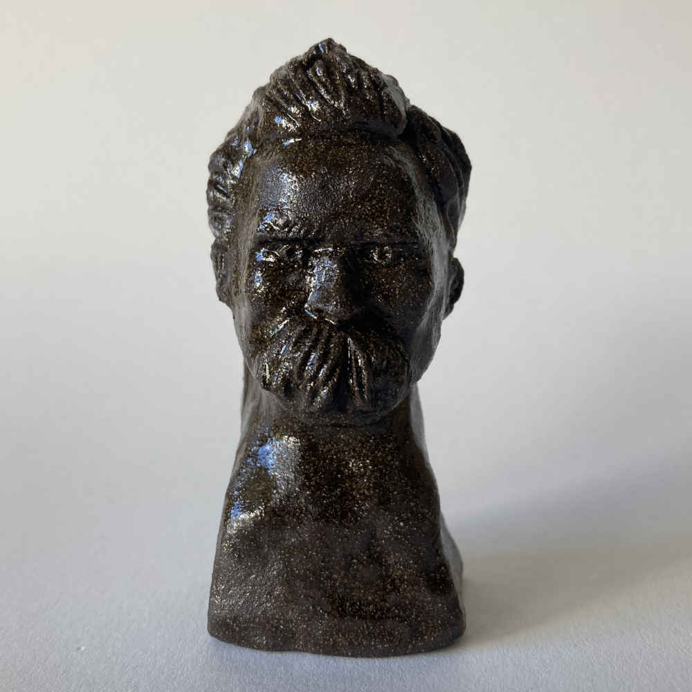Mila VÁZQUEZ OTERO (* 1978) - Friedrich Nietzsche - buste salière - Poterie d'atelier – Image 2