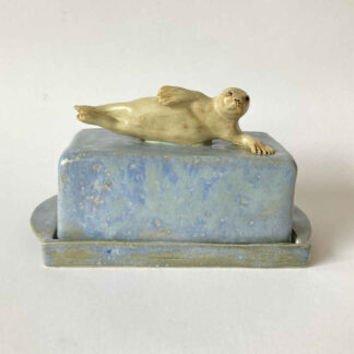 Mila VÁZQUEZ OTERO (* 1978) - Burriera in ceramica fatta a mano con foca - Studio ceramica