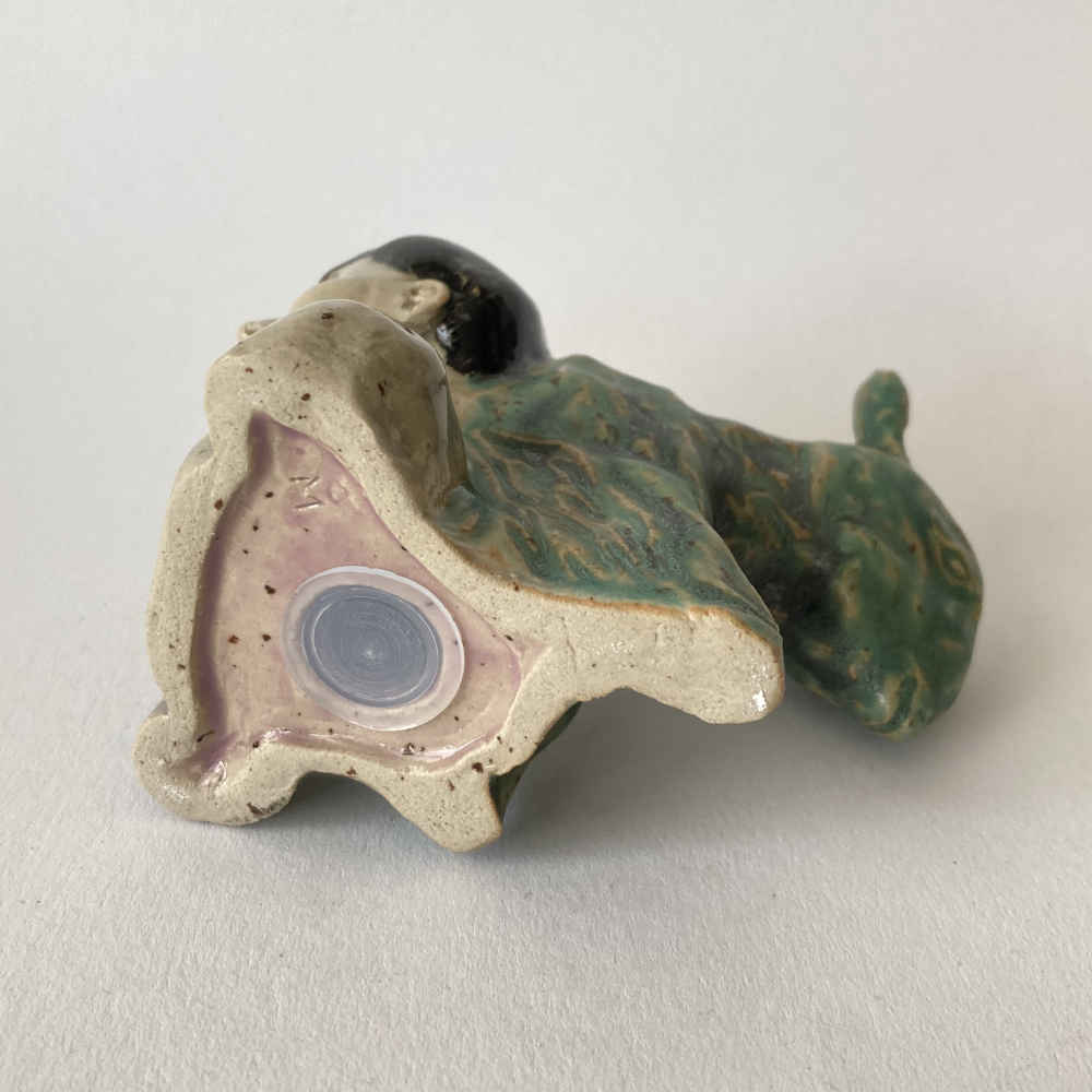 Mila VÁZQUEZ OTERO (* 1978) – Renée Sintenis with her ‘Young Donkey’ – Salt Shaker Bust – Studio Pottery - Image 9