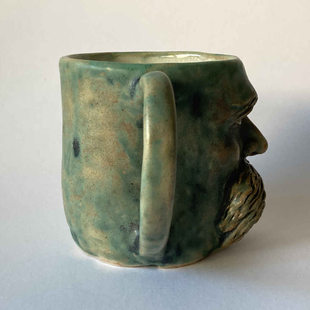 Mila VÁZQUEZ OTERO (* 1978) – Friedrich Nietzsche - Tasse - Studiokeramik – Bild 3