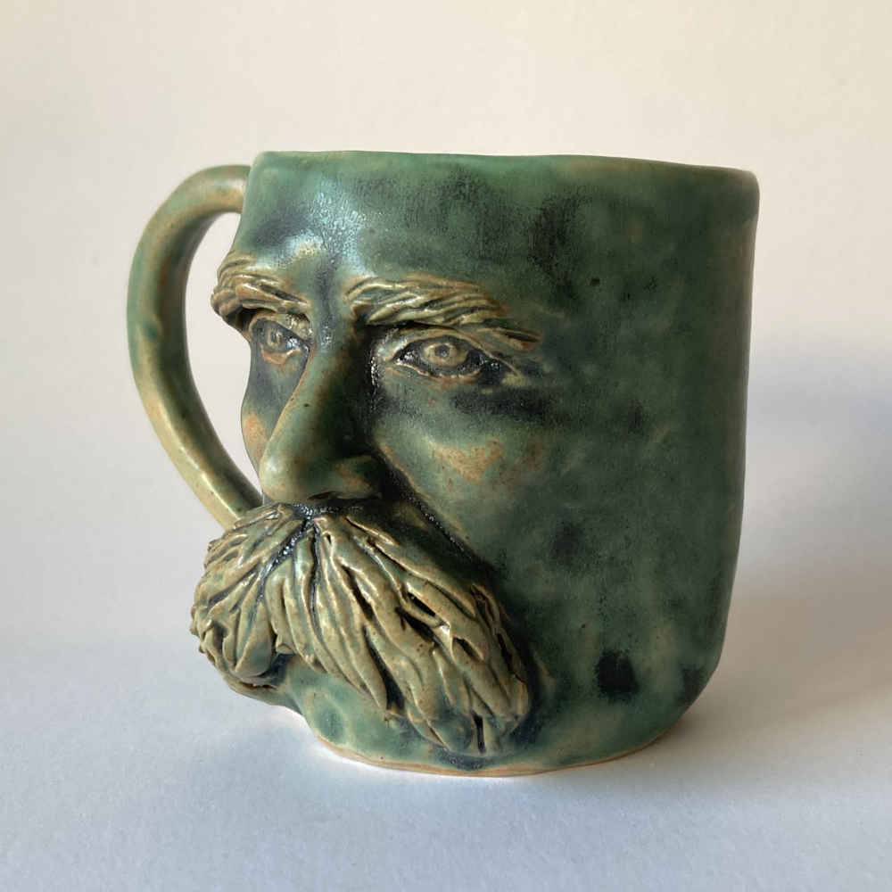 Mila VÁZQUEZ OTERO (* 1978) – Friedrich Nietzsche - Tasse - Studiokeramik – Bild 6