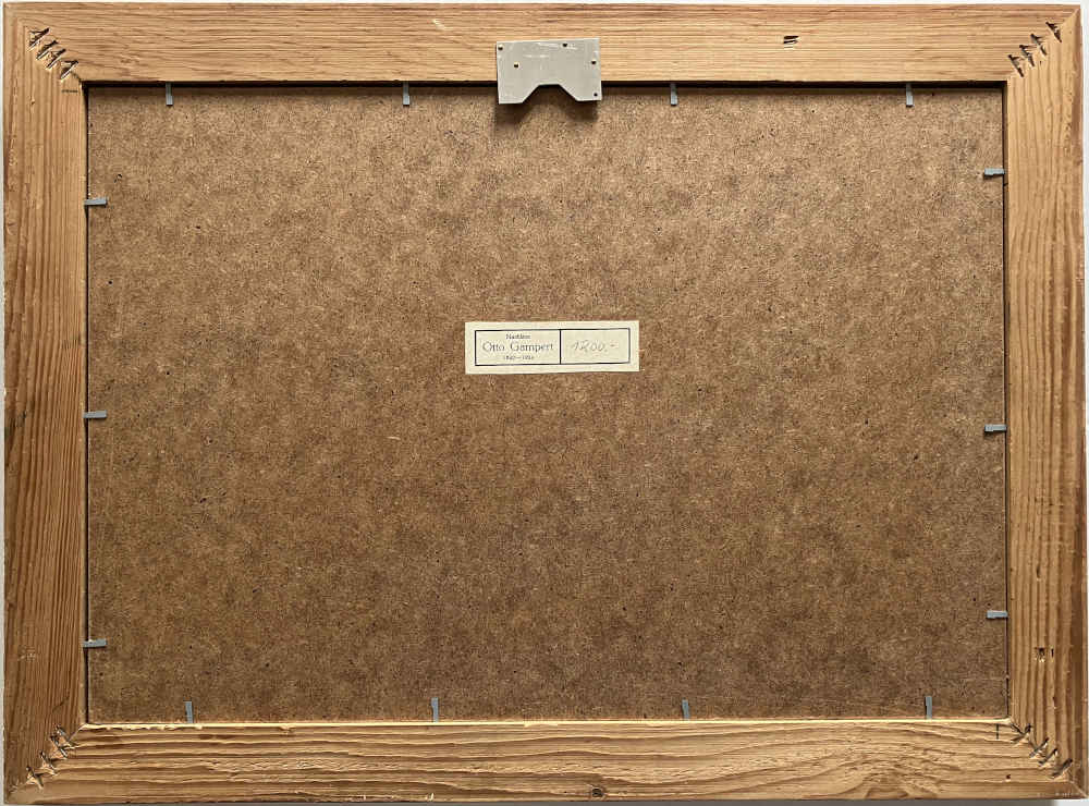 Otto GAMPERT (* 1842, † 1924) – Paisaje de montaña – Cuadro al óleo - Imagen 4