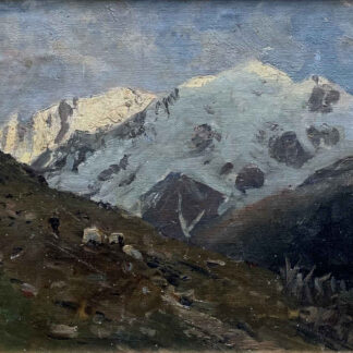 Otto GAMPERT (* 1842, † 1924) - Berglandschaft - Ölgemälde