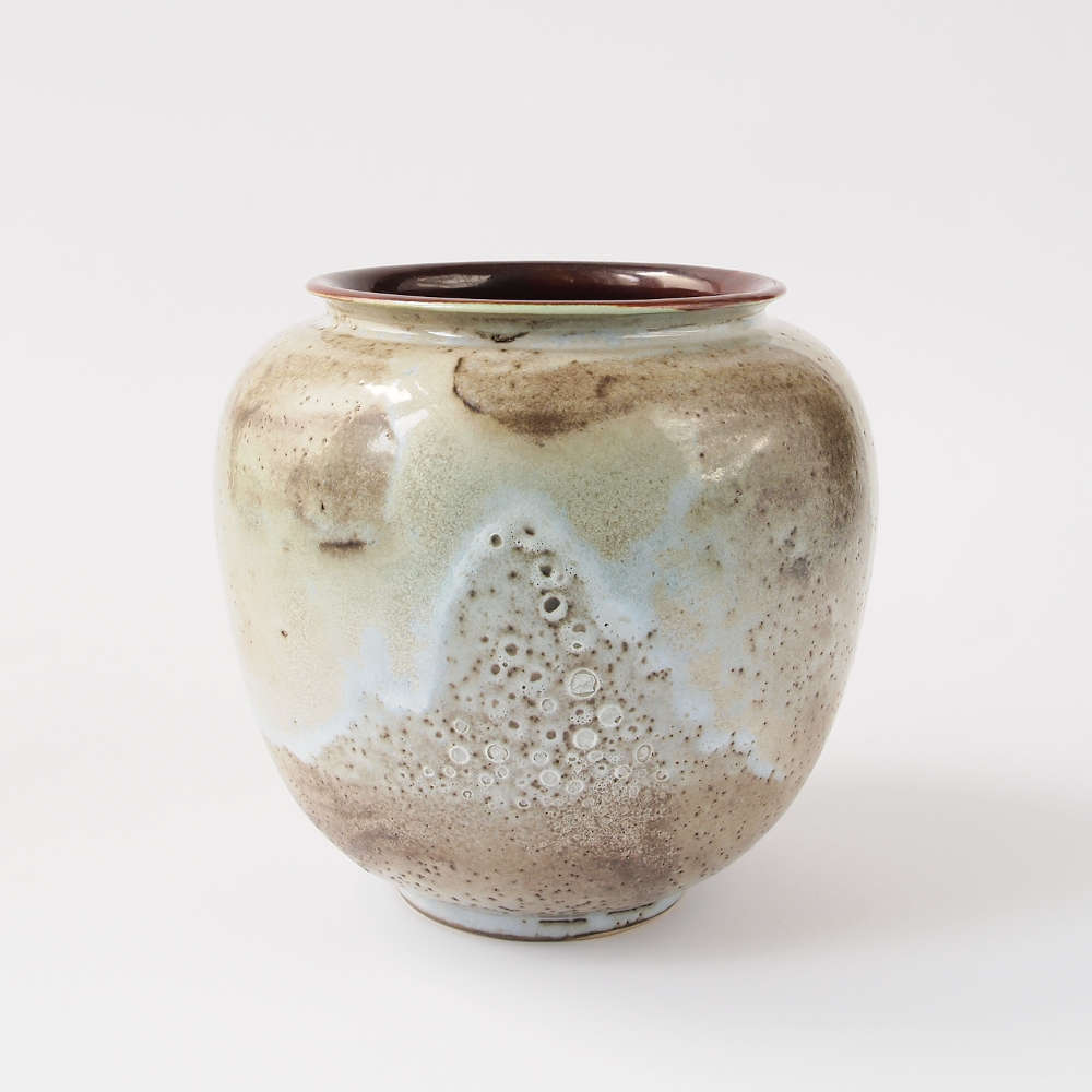 Otto LINDIG (* 1895, † 1966) - Vaso con smalto di lava - studio ceramica