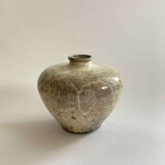 Otto MEIER (* 1903, † 1996) - [attributed] - White-grey Vase - Studio Pottery