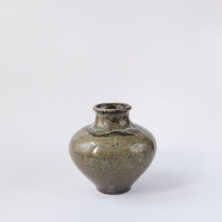 Otto MEIER (* 1903, † 1996) – Vase Green and Turquoise - Studio Pottery