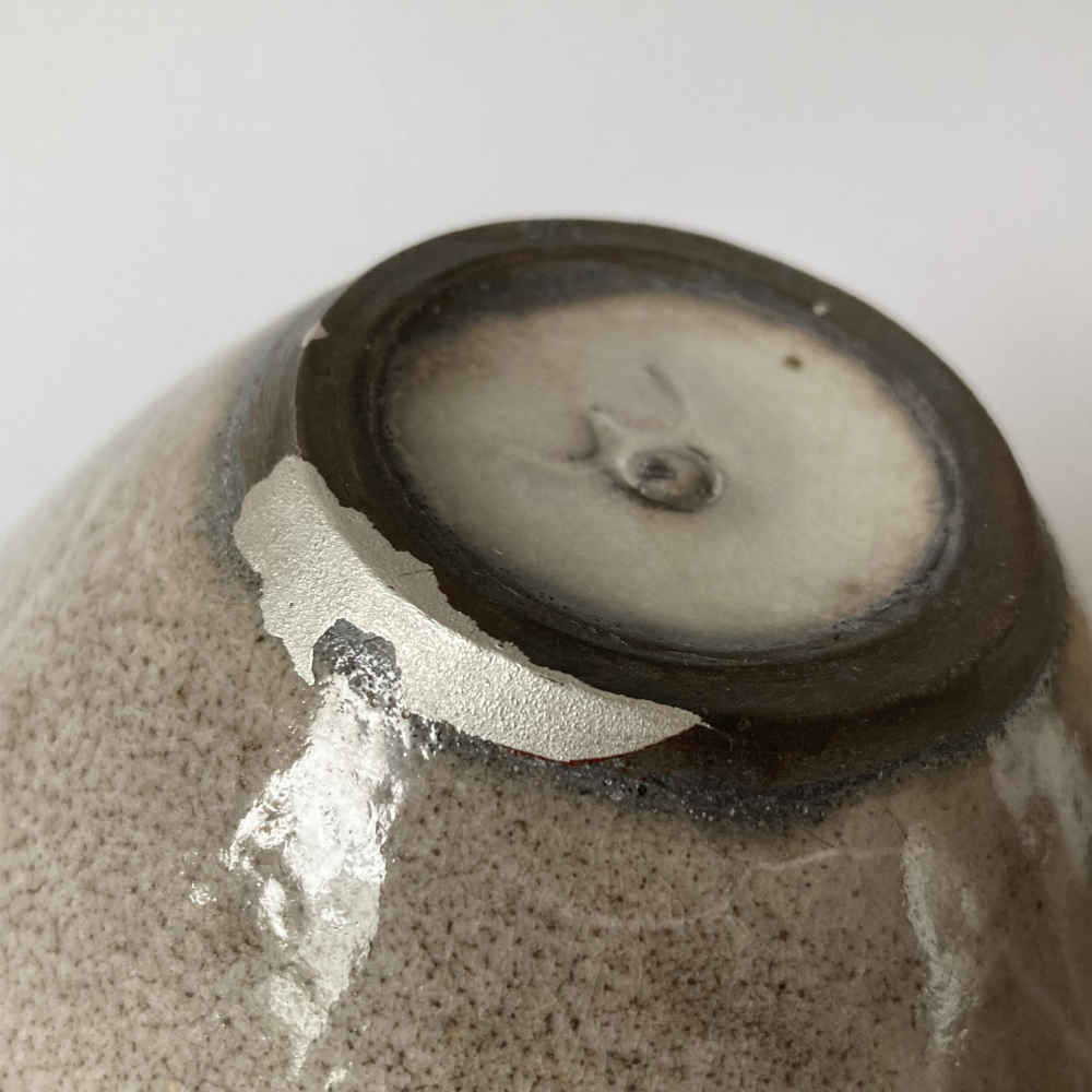 Otto MEIER (* 1903, † 1996) - Vase mit Gintsugi-Reparatur - Studiokeramik – Bild 9