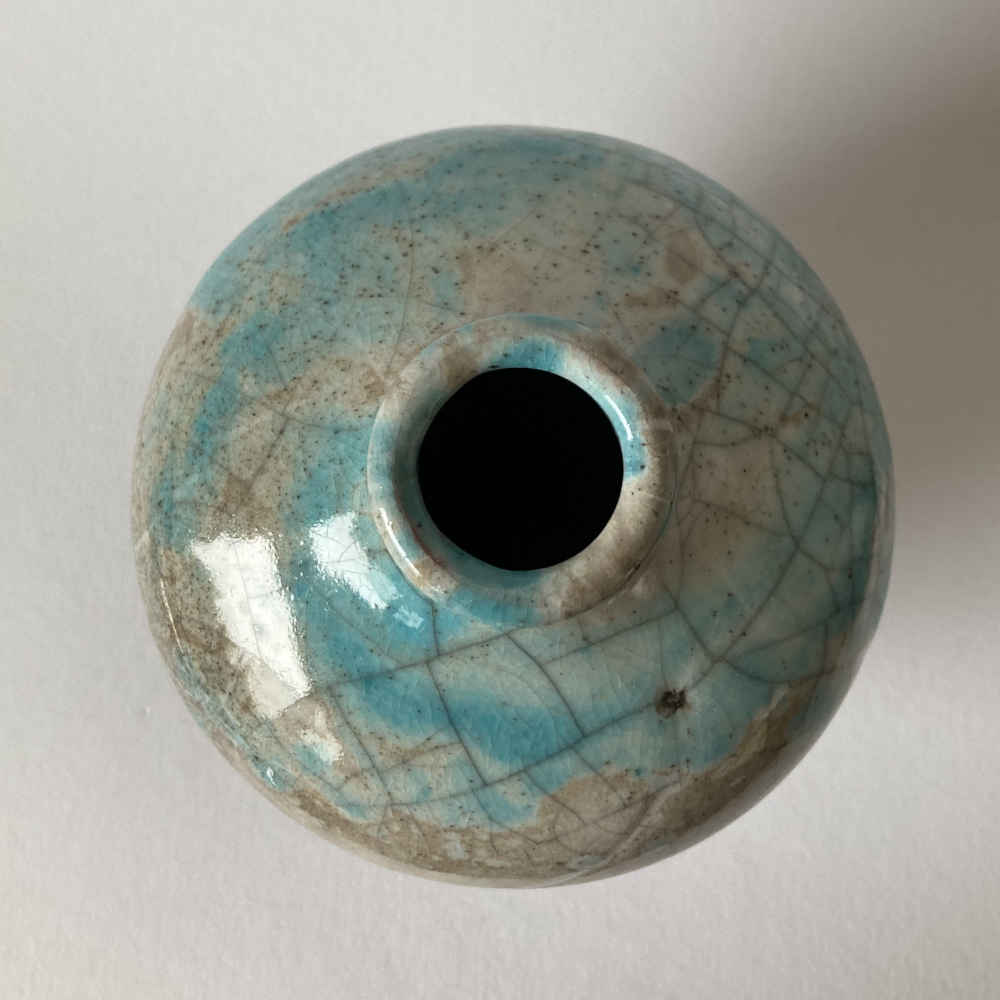 Otto MEIER (* 1903, † 1996) - Vase mit Gintsugi-Reparatur - Studiokeramik – Bild 6