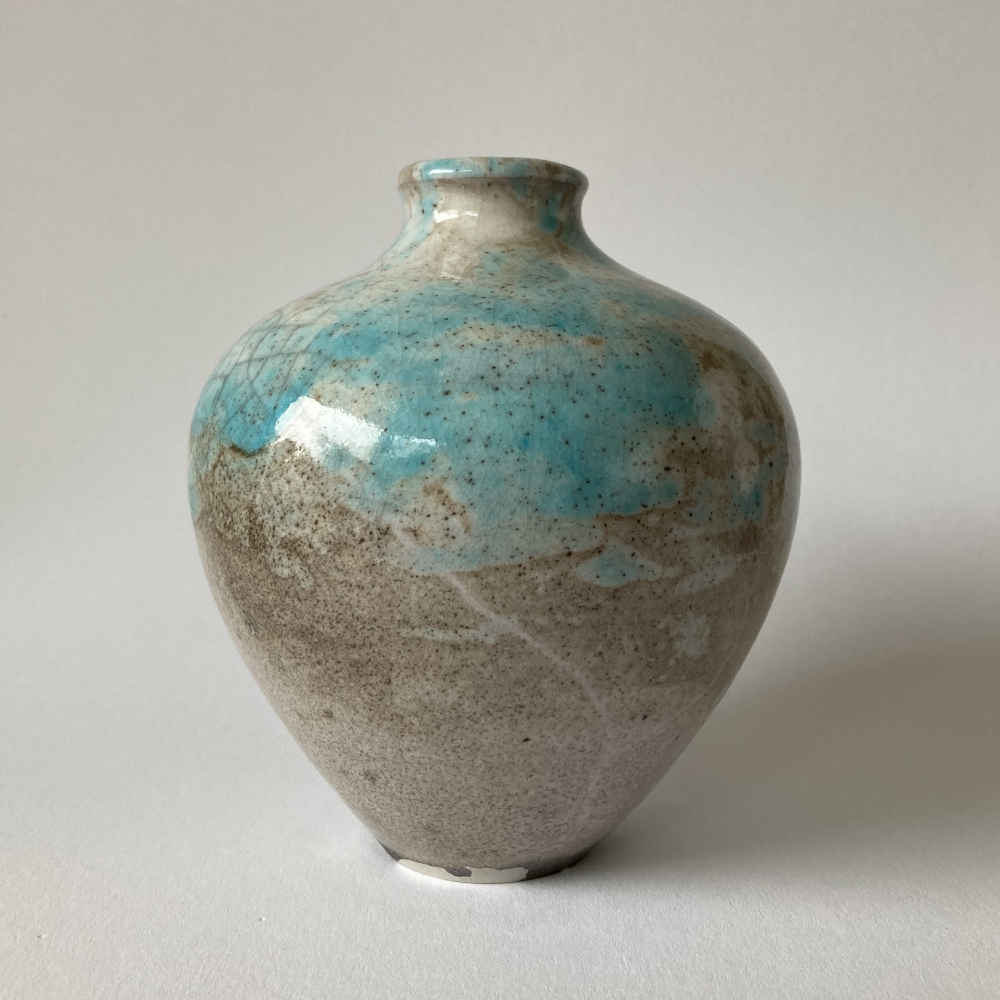 Otto MEIER (* 1903, † 1996) - Vase mit Gintsugi-Reparatur - Studiokeramik – Bild 3