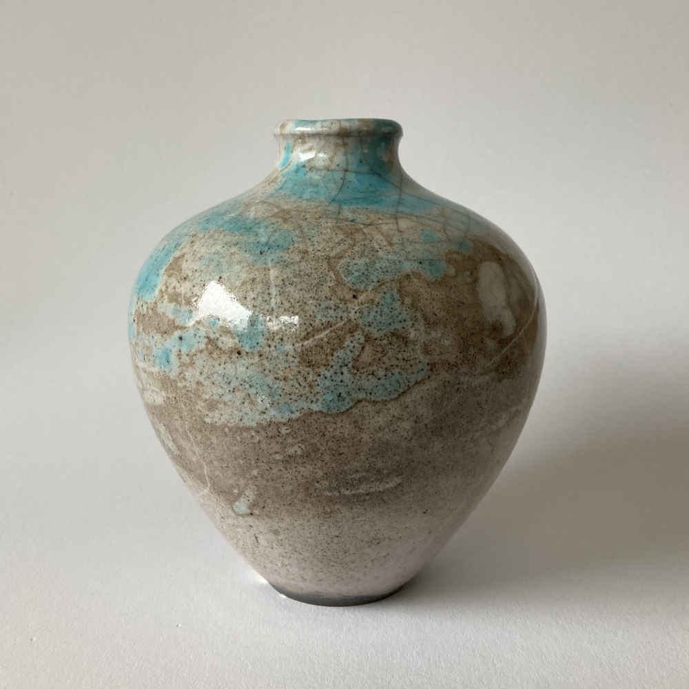 Otto MEIER (* 1903, † 1996) - Vase mit Gintsugi-Reparatur - Studiokeramik – Bild 4