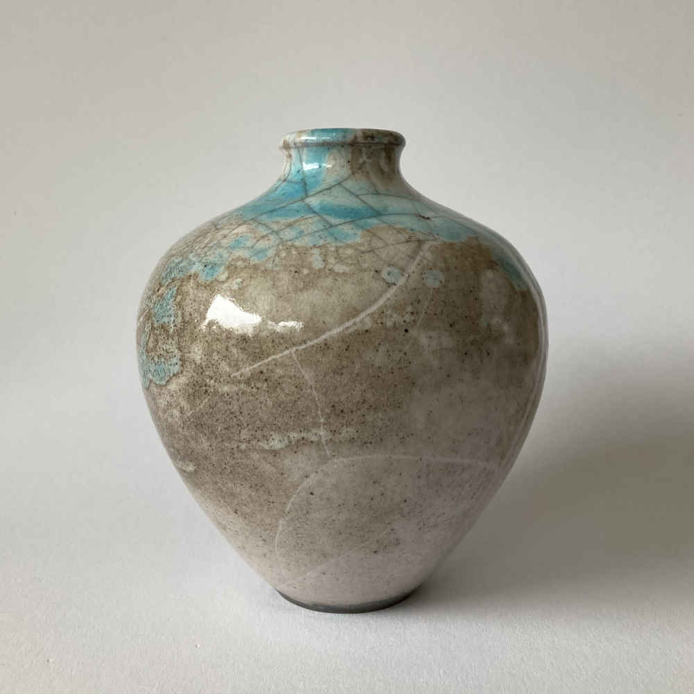 Otto MEIER (* 1903, † 1996) - Vase mit Gintsugi-Reparatur - Studiokeramik – Bild 5