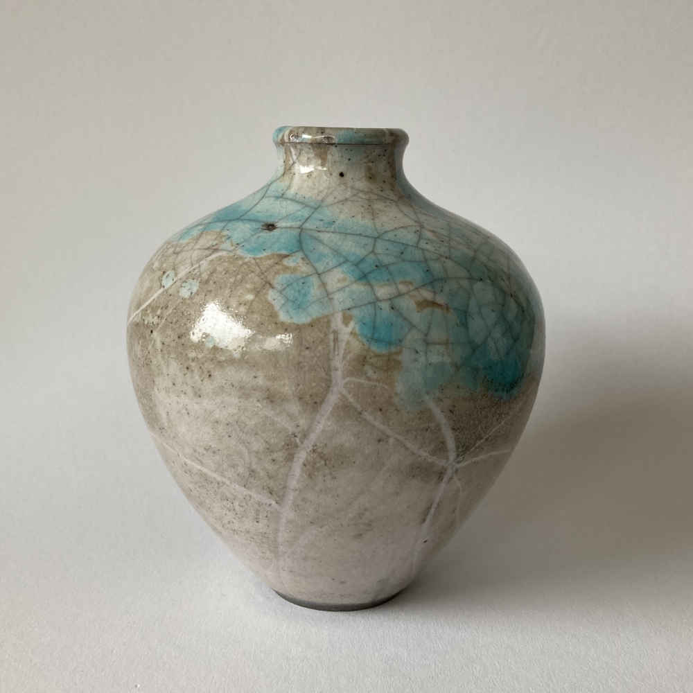 Otto MEIER (* 1903, † 1996) - Vase mit Gintsugi-Reparatur - Studiokeramik – Bild 2