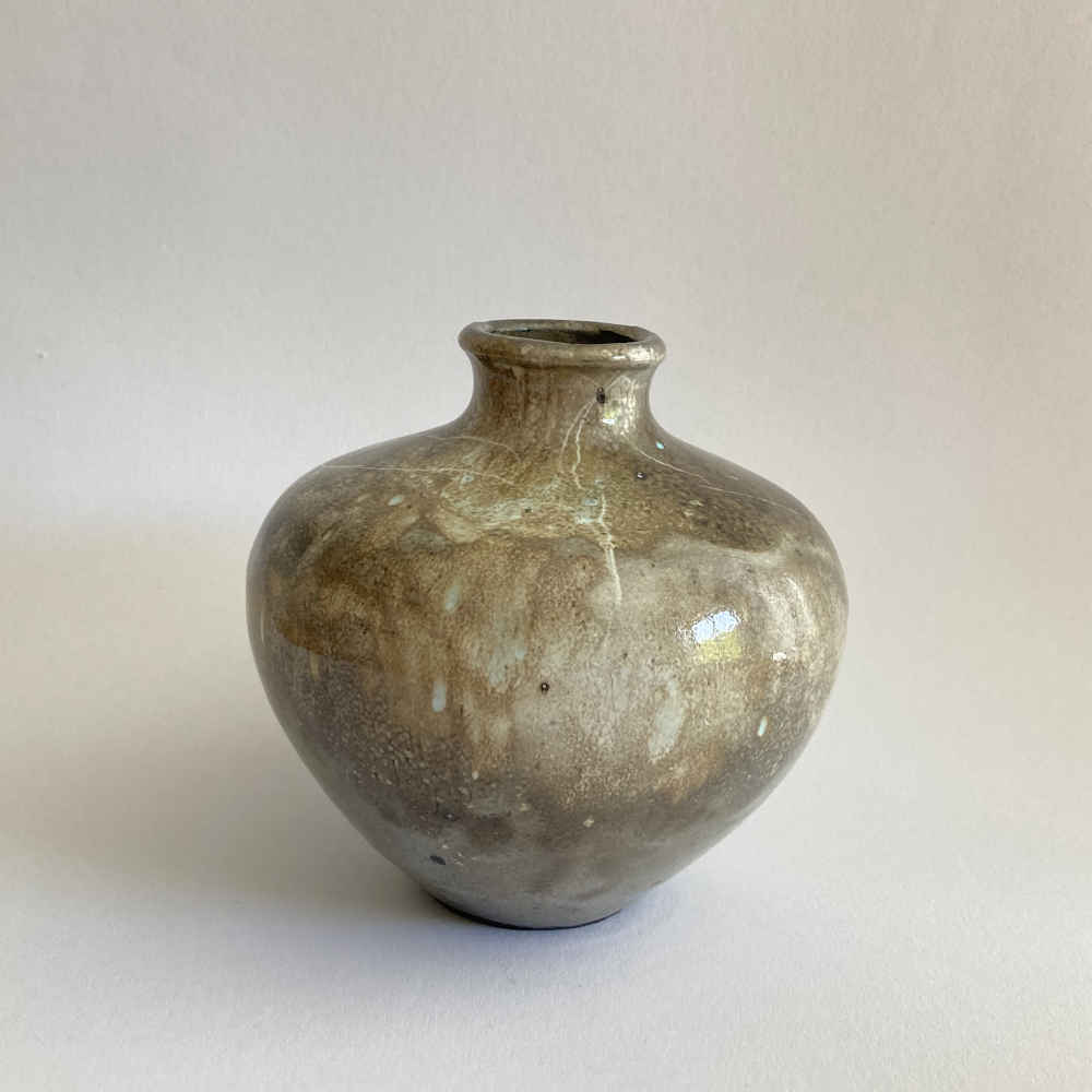 Otto MEIER (* 1903, † 1996) – Vase Grün und Türkis 2 - Studiokeramik