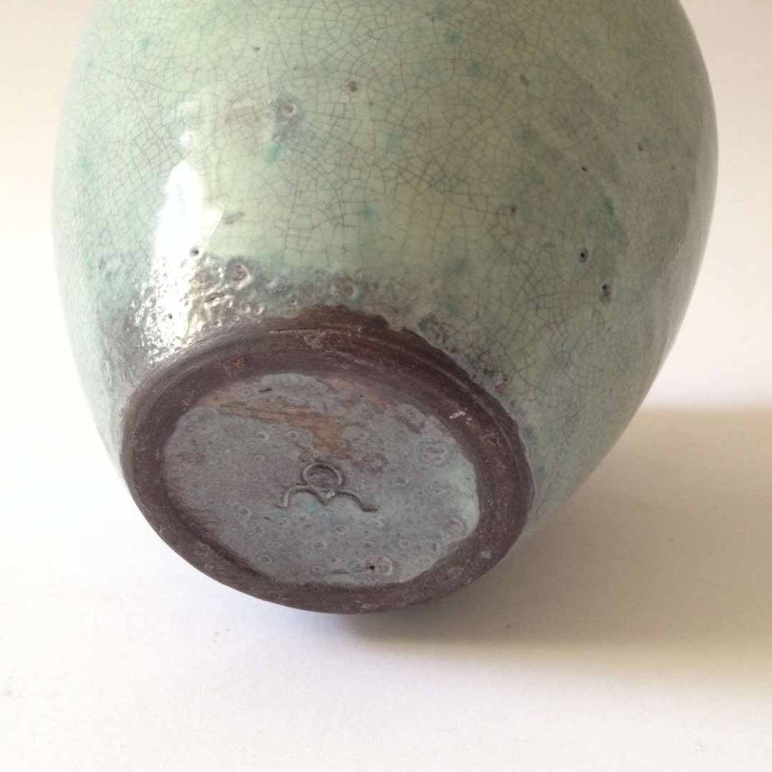 Otto MEIER (* 1903, † 1996) - Vase Turquoise - Studio Pottery - Image 2