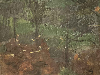 Otto REINIGER ( * 1863, † 1909) – Trees in front of a Hilly Landscape – Oil on canvas - Image 4
