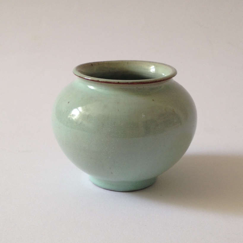 Paul DRESLER (* 1879 - † 1950) – Kleine grüne Vase - Studiokeramik