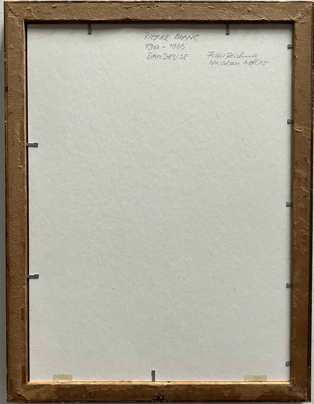 Pierre BLANC (* 1902, † 1986) – Danseuse – Disegno a penna - immagine 4