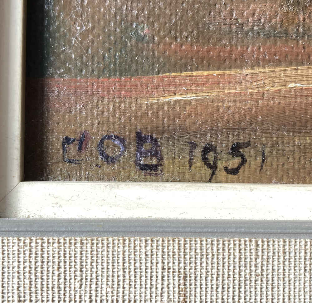 Quadro di artista sconosciuto – Camera rosa (dipinto a olio) - immagine 3