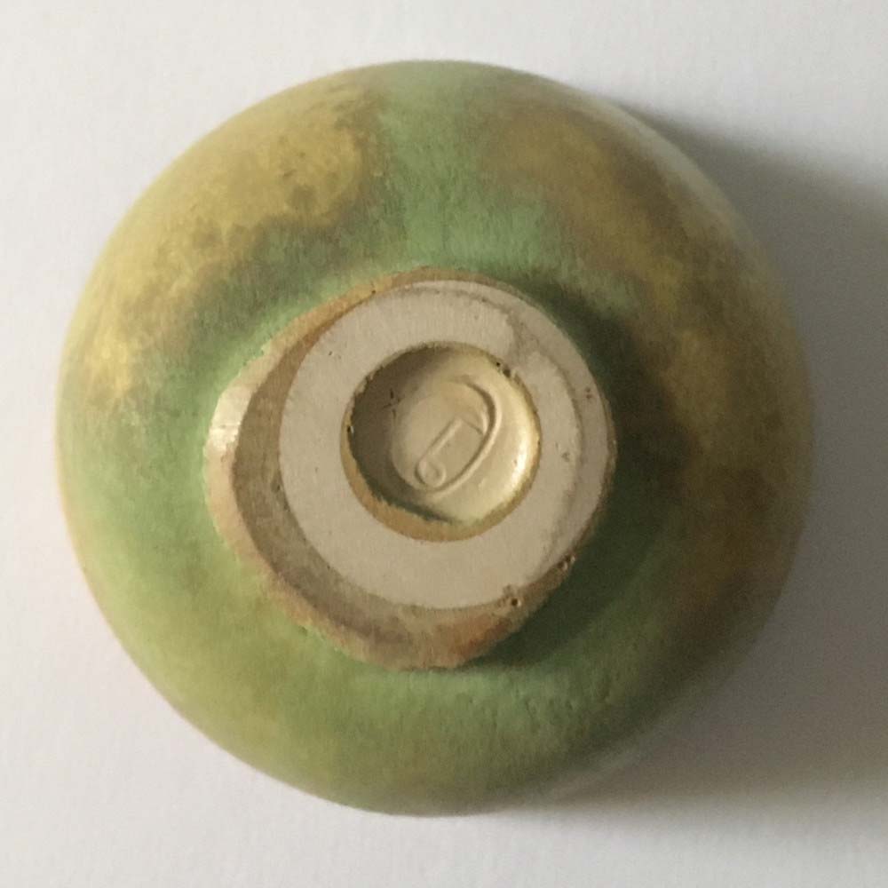 Richard BAMPI (* 1896, † 1965) - Pequeño cuenco (amarillo, marrón y verde) - cerámica de taller - Imagen 3