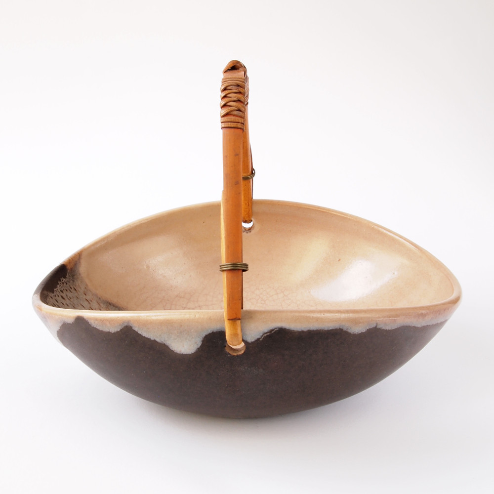 Richard BAMPI (* 1896, † 1965) - Cestino in stile Wabi-Sabi - studio ceramica - immagine 3