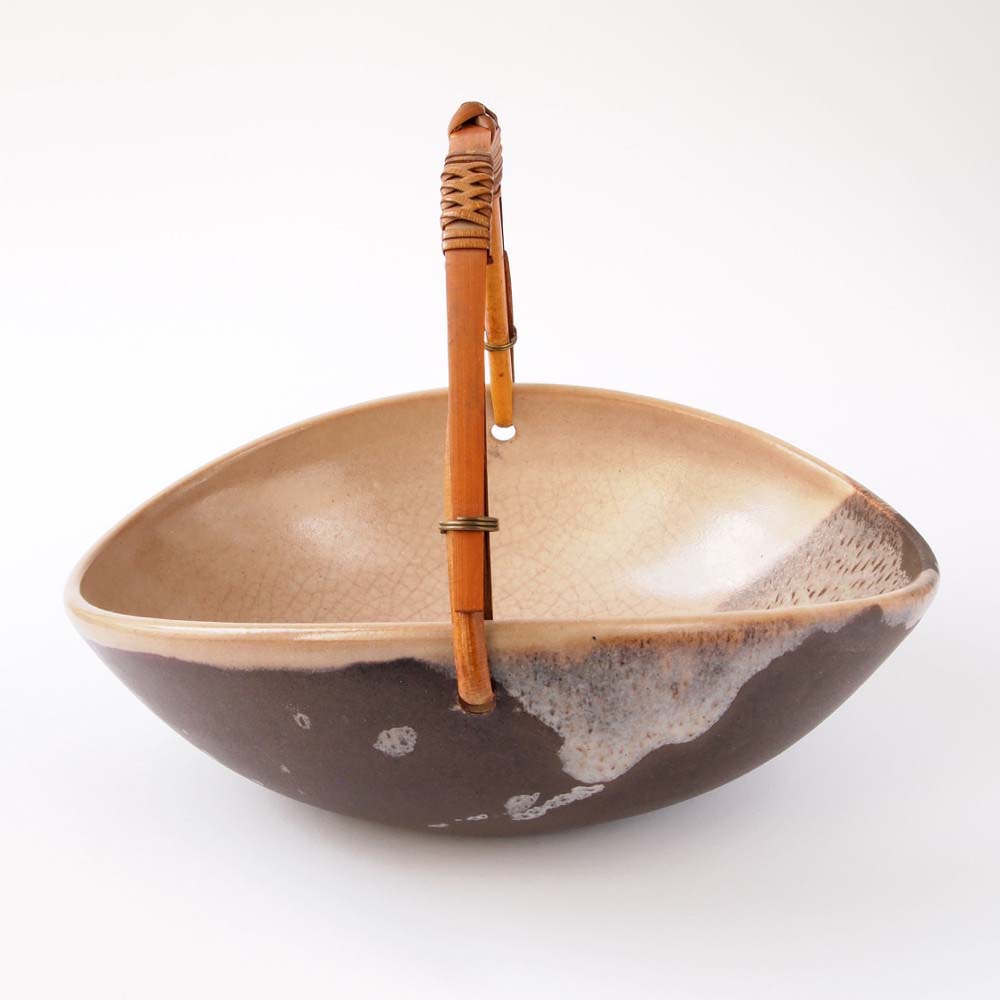 Richard BAMPI (* 1896, † 1965) - Cestino in stile Wabi-Sabi - studio ceramica - immagine 5