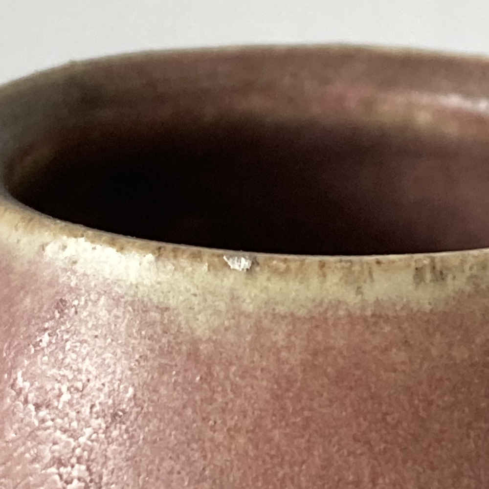 Richard BAMPI (* 1896, † 1965) – Pink Vase with Kink in the Wall with Gintsugi-Restoration - Studio Pottery - Image 5