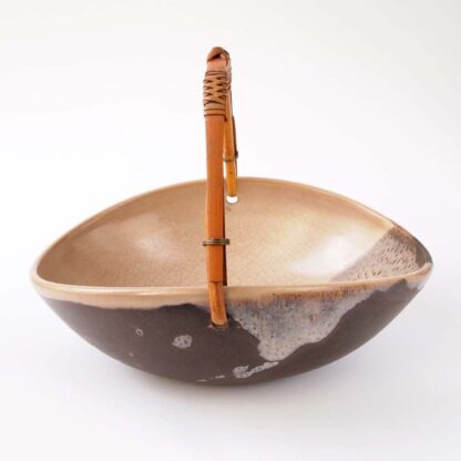Richard BAMPI (* 1896, † 1965) – Bowl with Handle in Wabi-Sabi Style - Studio Pottery - Image 5