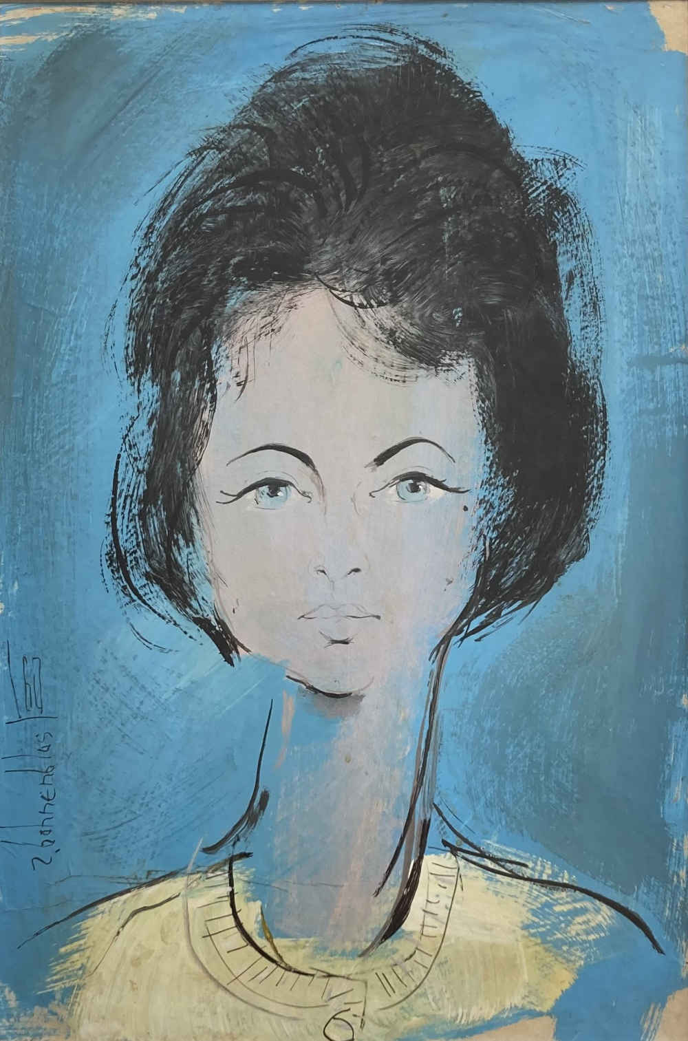 Peinture à l'huile de Roger Bohnenblust.