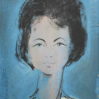 Roger BOHNENBLUST (* 1929, † 1979) - Retrato de mujer - pintura al óleo
