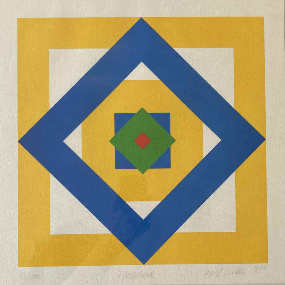 Rolf Luethi (* 1933, † 2015) - 7 Carrés - Sérigraphie – Image 2