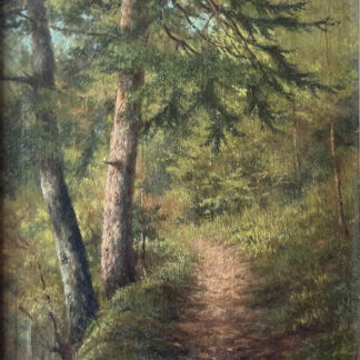 Rudolf TSCHAN (* 1848, † 1919) - Path - Oil on canvas on cardboard
