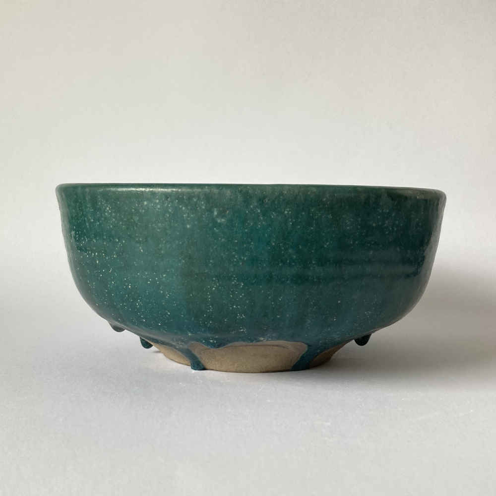 Stephan ERDÖS (* 1906, † 1956) – Coupe avec gouttes – Céramique d'atelier