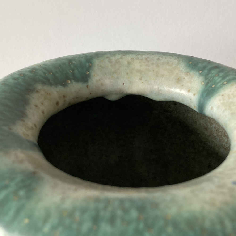 Stephan ERDÖS (* 1906, † 1956) – Mittelgrosse grüne Keramik-Vase - Studiokeramik – Bild 6