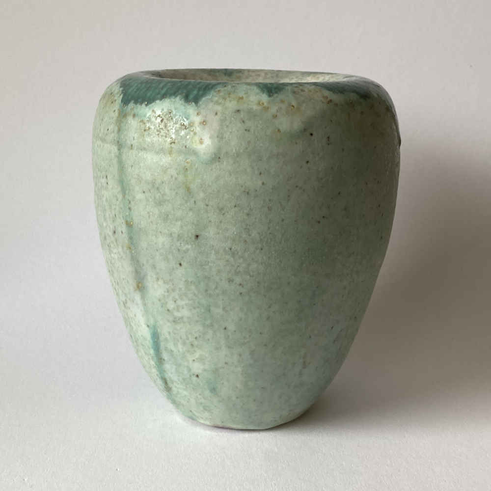Stephan ERDÖS (* 1906, † 1956) – Mittelgrosse grüne Keramik-Vase - Studiokeramik – Bild 3