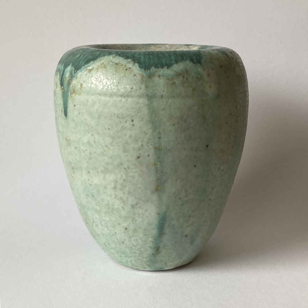 Stephan ERDÖS (* 1906, † 1956) – Mittelgrosse grüne Keramik-Vase - Studiokeramik – Bild 4