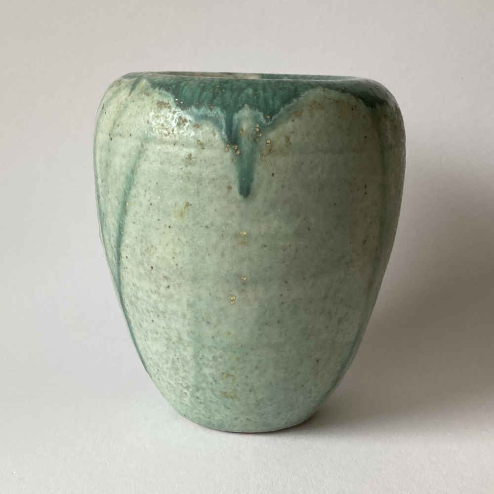Stephan ERDÖS (* 1906, † 1956) – Mittelgrosse grüne Keramik-Vase - Studiokeramik – Bild 5