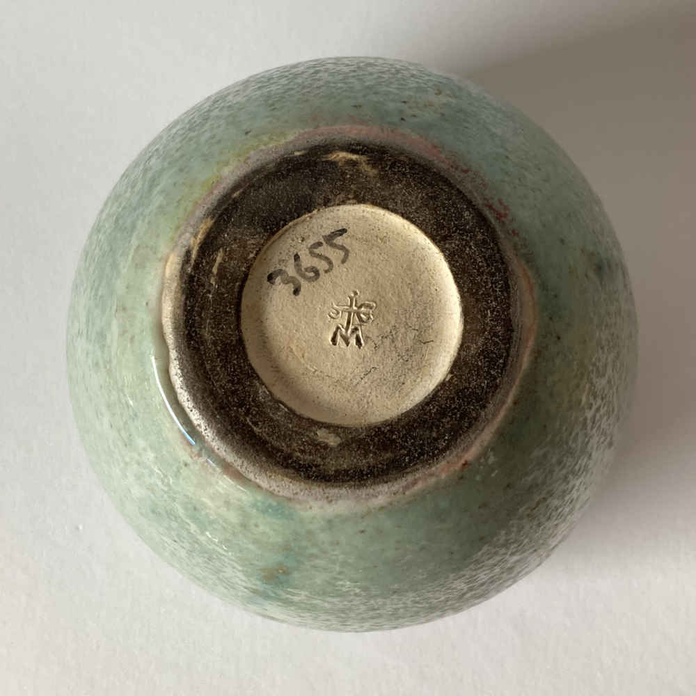 Stephan ERDÖS (* 1906, † 1956) - Vaso di medie dimensioni in ceramica verde - Studio ceramica - immagine 9