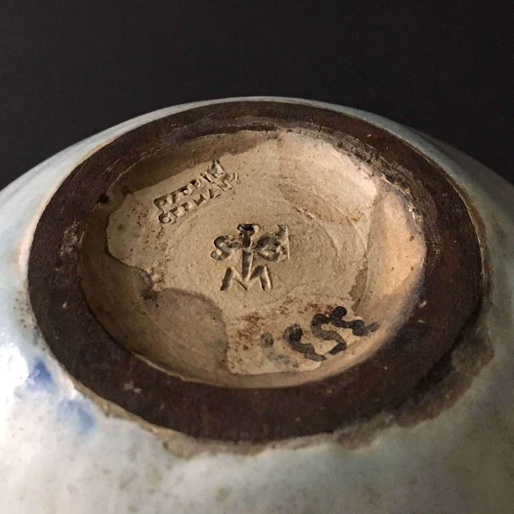 Stephan ERDÖS (* 1906, † 1956) - Vaso smaltato a ghiaccio (anni '50) - studio ceramica - immagine 2