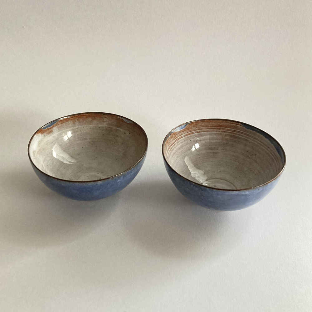 Taller HOHLT - Dos cuencos con esmalte Lindig - cerámica de taller - Imagen 2