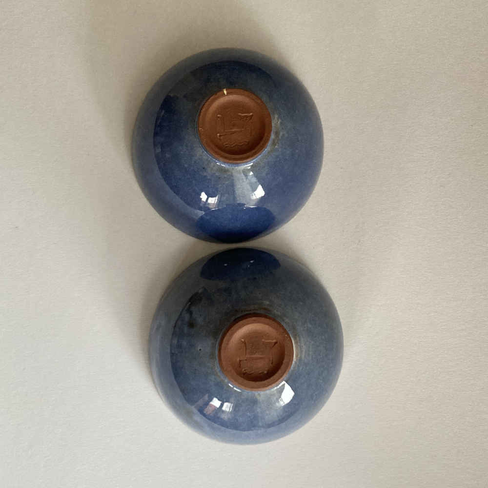 Taller HOHLT - Dos cuencos con esmalte Lindig - cerámica de taller - Imagen 4