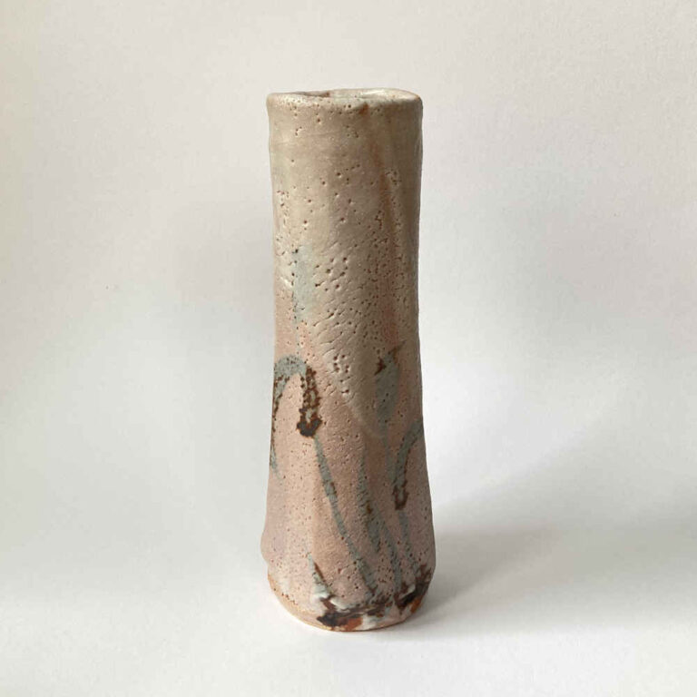Vase En Poterie D'atelier David Leach - Grès Couleur Marron - Occasion