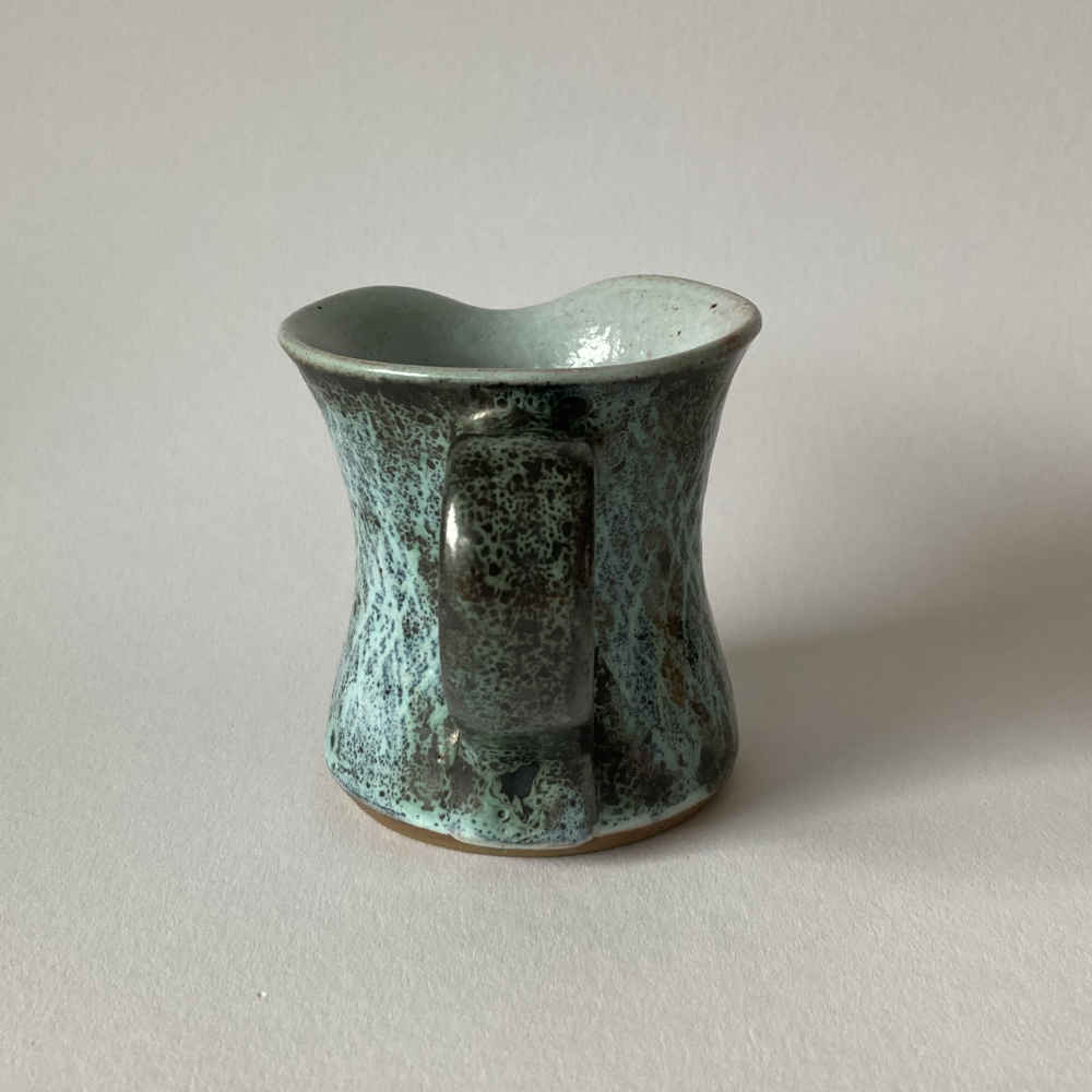Tessa KIDICK (* 1915, † 2002) - Grünes Keramik-Kännchen - Studiokeramik – Bild 6