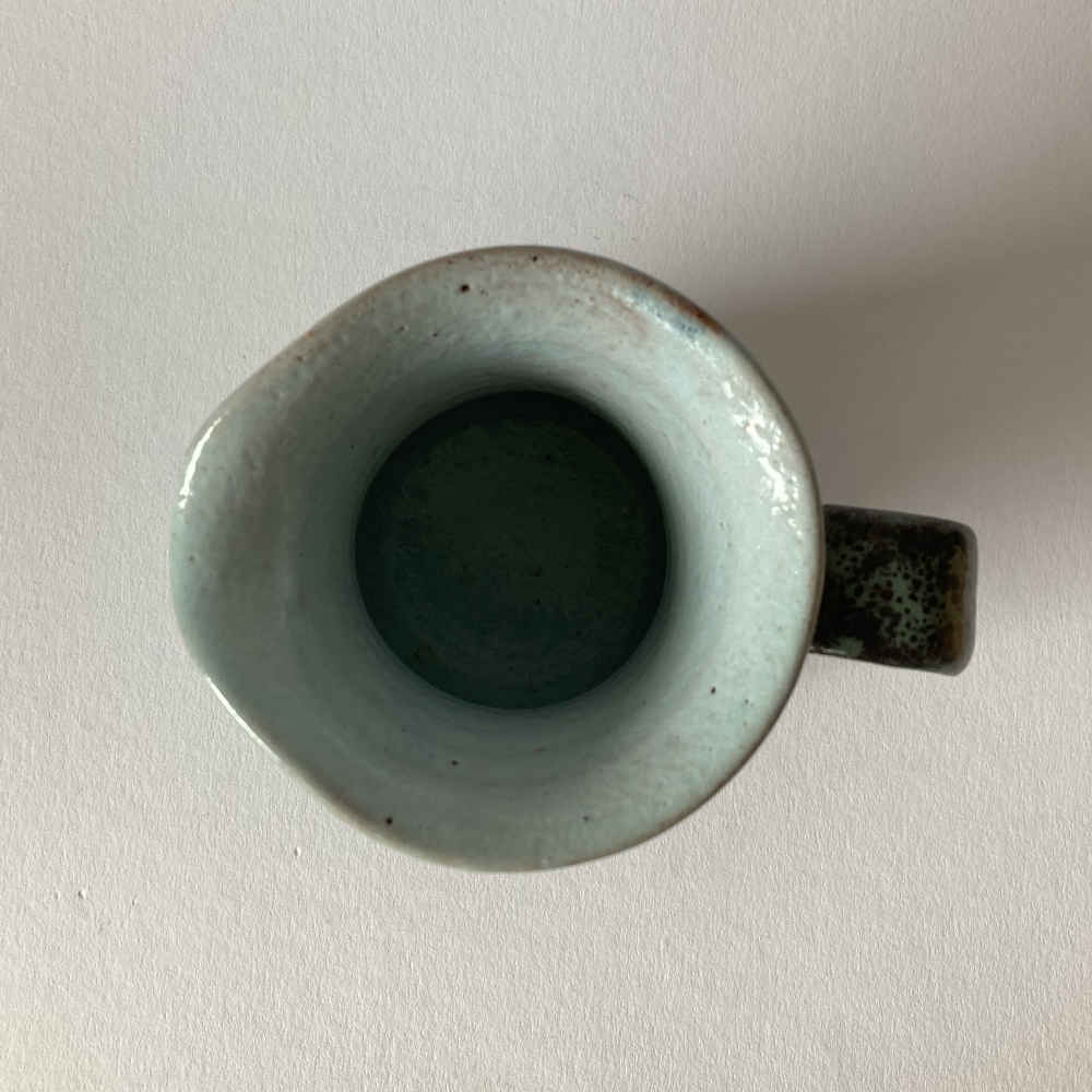 Tessa KIDICK (* 1915, † 2002) - Petit Pot en céramique vert - Céramique d'atelier – Image 8