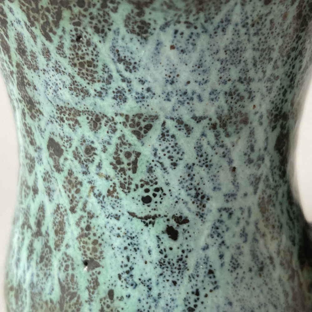 Tessa KIDICK (* 1915, † 2002) - Petit Pot en céramique vert - Céramique d'atelier – Image 7