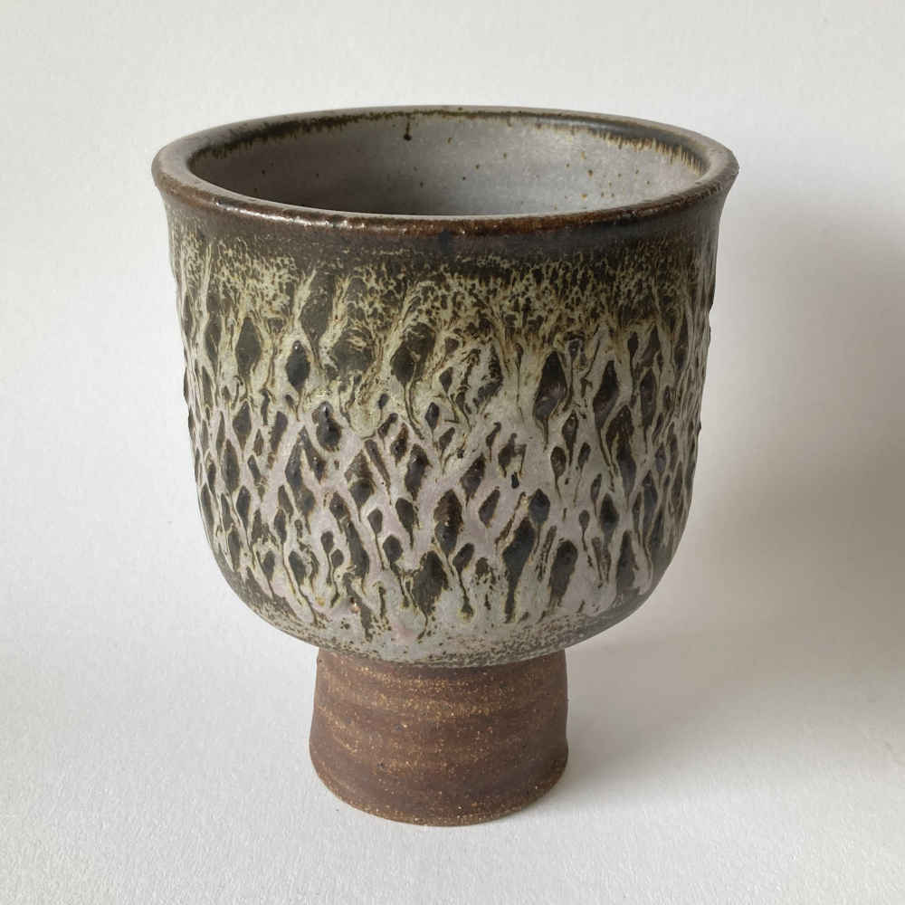 Tessa KIDICK (* 1915, † 2002) - Vaso a calice - Studio ceramica
