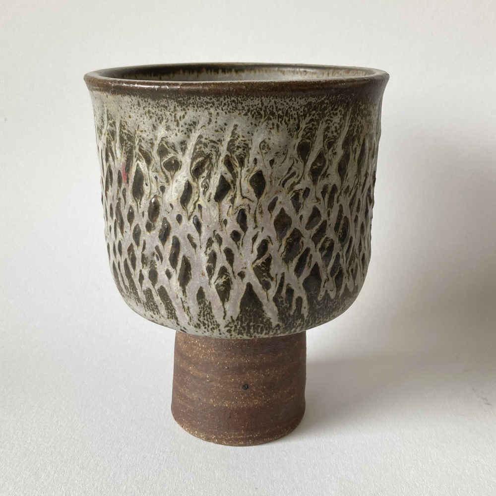 Tessa KIDICK (* 1915, † 2002) - Vaso a calice - Studio ceramica - immagine 5