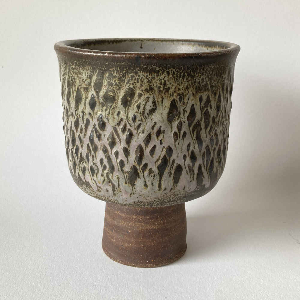 Tessa KIDICK (* 1915, † 2002) - Vaso a calice - Studio ceramica - immagine 6
