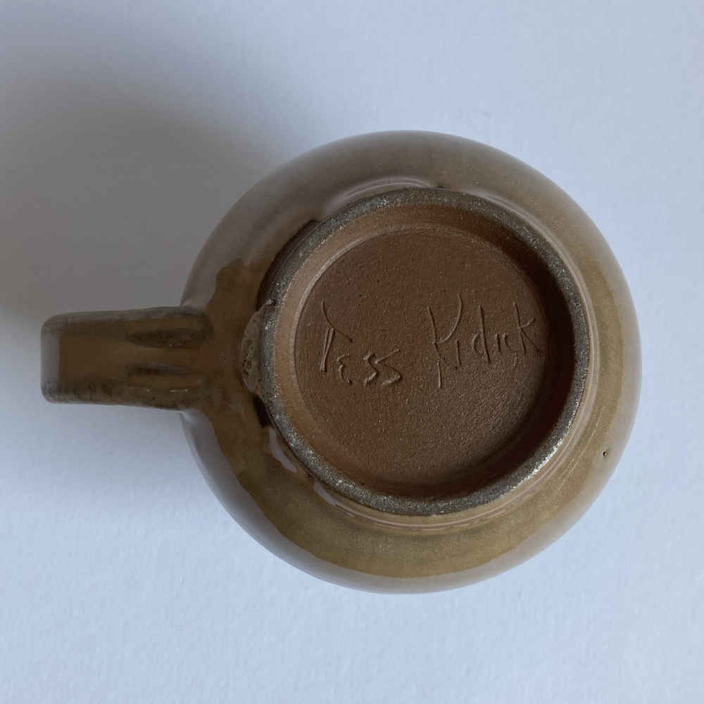 Tessa KIDICK (* 1915, † 2002) - Krug mit Rillen - Studiokeramik – Bild 10