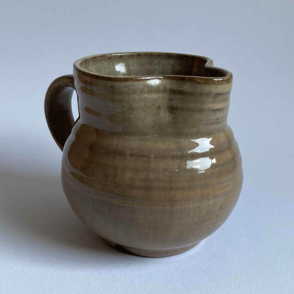 Tessa KIDICK (* 1915, † 2002) - Krug mit Rillen - Studiokeramik