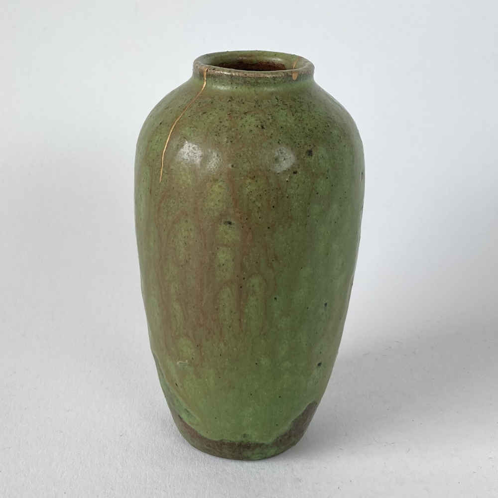 Théo PERROT (* 1856, † 1942) - Vaso (riparazione della lacca d'ottone con tecnica kintsugi) - studio ceramica - immagine 4